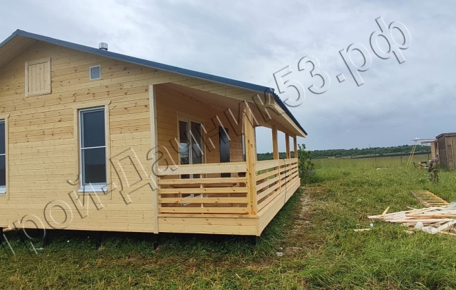 4 Каркасно-щитовой дом Д-34, 9х8м, 72 М², Тверская область, Зубцовский район, деревня Шевцово. (17)